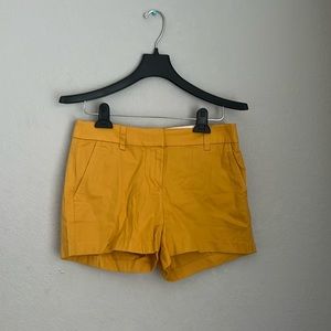 Yellow shorts for winter from j crew